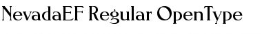 NevadaEF Regular Font Title Preview