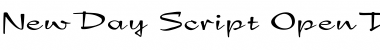 NewDay Script Font Title Preview