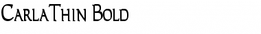 CarlaThin Bold Font Title Preview