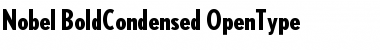 Nobel BoldCondensed Font Title Preview