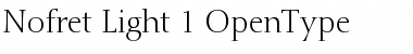 Nofret Light Font Title Preview