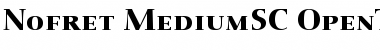 Nofret Medium SC Font Title Preview