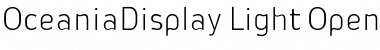 Oceania Display Light Font Title Preview