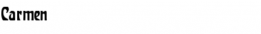 Carmen Regular Font Title Preview
