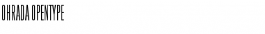 Ohrada Regular Font Title Preview