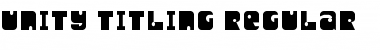 Unity Titling Regular Font Title Preview