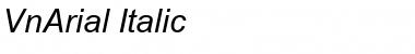 .VnArial Italic Font Title Preview