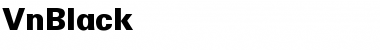 .VnBlack Regular Font Title Preview