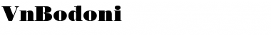 .VnBodoni Regular Font Title Preview