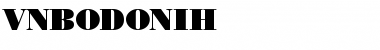 .VnBodoniH Regular Font Title Preview