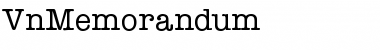 .VnMemorandum Regular Font Title Preview