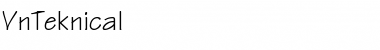.VnTeknical Regular Font Title Preview