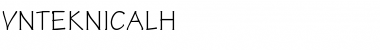 .VnTeknicalH Regular Font Title Preview
