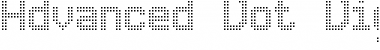 Advanced Dot Digital-7 Regular Font Title Preview