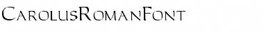 CarolusRomanFont Regular Font Title Preview
