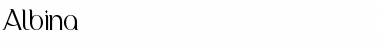 Albina Regular Font Title Preview