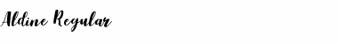 Aldine Regular Font Title Preview