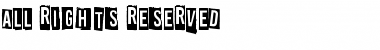 All rights reserved Regular Font Title Preview