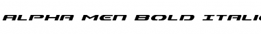 Alpha Men Bold Italic Bold Italic Font Title Preview