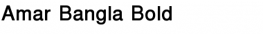 Amar Bangla Bold Font Title Preview