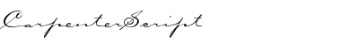 CarpenterScript Regular Font Title Preview