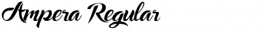 Ampera Regular Font Title Preview