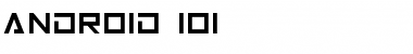 Android 101 Regular Font Title Preview