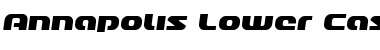 Annapolis Lower Case Semi-Italic Semi-Italic Font Title Preview