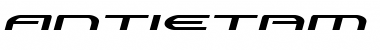 Antietam Extra-Expanded Italic Extra-Expanded Italic Font Title Preview
