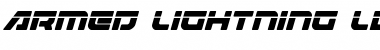 Armed Lightning Laser Italic Italic Font Title Preview