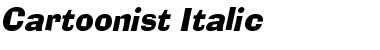 Cartoonist Italic Font Title Preview
