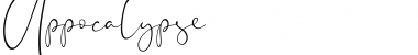 Appocalypse Regular Font Title Preview