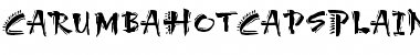 CarumbaHotCapsPlain Regular Font Title Preview