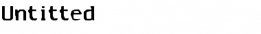 Untitted Regular Font Title Preview