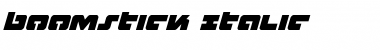 Boomstick Italic Italic Font Title Preview