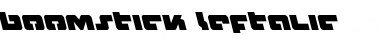 Boomstick Leftalic Italic Font Title Preview
