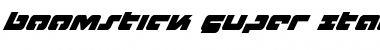 Boomstick Super-Italic Italic Font Title Preview