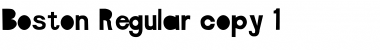 Boston Regular Font Title Preview