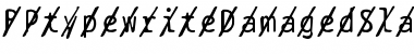 BPtypewriteDamagedSlashed Regular Font Title Preview
