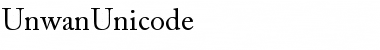 Unwan Unicode Regular Font Title Preview