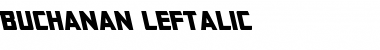 Buchanan Leftalic Italic Font Title Preview