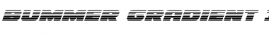 Bummer Gradient Italic Italic Font Title Preview