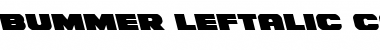 Bummer Leftalic Italic Font Title Preview