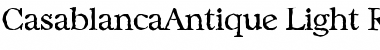CasablancaAntique-Light Regular Font Title Preview