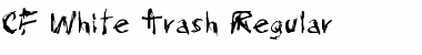 CF White Trash Regular Font Title Preview