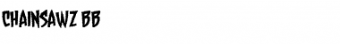 Chainsawz BB Regular Font Title Preview