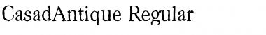 CasadAntique Regular Font Title Preview