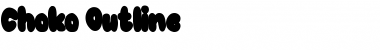 Choko Outline Regular Font Title Preview