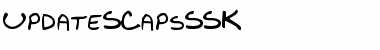 UpdateSCapsSSK Regular Font Title Preview