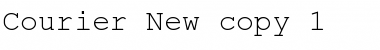 Courier New Regular Font Title Preview